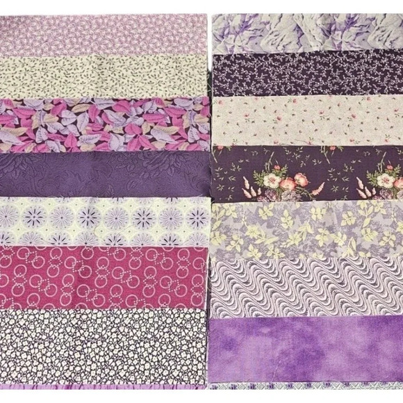 1985 Color Schemes for Quilts and 20 Pieces 10" x 10" Vtg Quilting Fabric - Picture 4 of 6